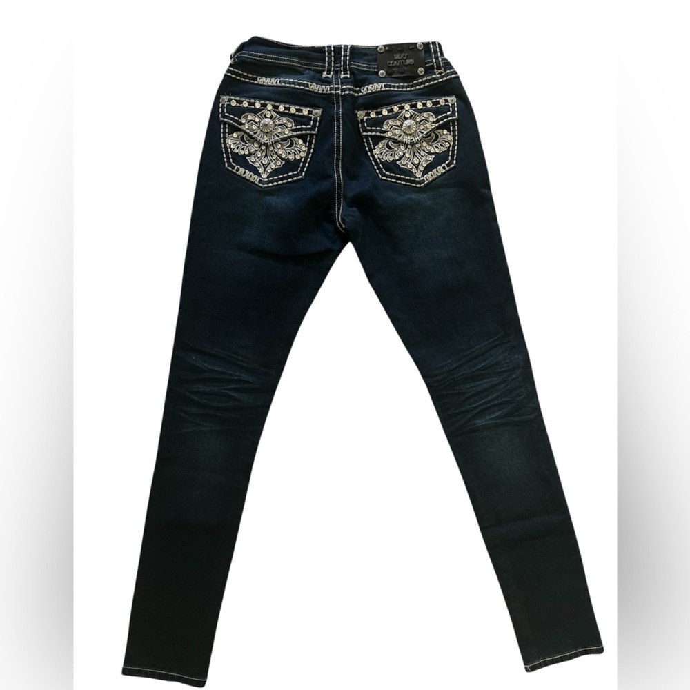NWT Sexy Couture Premium Denim Wear Skinny Embellished Jeans - Picture 2 of 7